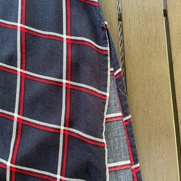 SILKY PLUS FLANNEL BUTTON UP SHIRT DRESS!! - Picture 7 of 11